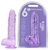 Dildo Loving Joy, cu testicule, violet, 16,5 cm