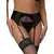 Set Portjartiera si Bikini Paris Hollywood - Negru