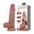 Dildo Ultrarealistic Sliding Skin Brown Baile, TPR, flexibil, [19cm x 4.4cm]