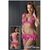 Set Fustă Mini Top si Tanga cu Volane Cottelli Collection - Roz