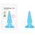 Dop anal Charmly Slim Butt Plug, 9 cm, Bleu