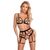 Set Lenjerie Intima Provocatie Harness Look Cottelli Lingerie - Negru - vedere frontala
