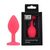 ​Dop anal din silicon Toosh, mic, roz, 7,4 cm, Small