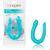 Dildo Dublu Double Dong AC/DC Dong Aqua, Silicon - Turcoaz, 31 cm