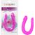 Dildo Dublu Double Dong AC/DC Dong, Silicon - Roz satinat, 31 cm