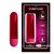 Mini vibrator bullet Kiwi Pretty Love Rosu Metalizat - vedere frontala