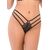 Lace String with Straps Black - vedere frontala