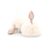 Enchanting Bunnytail Buttplug White - vedere frontala
