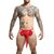Chilot Barbatesc MOB Eroticwear Elephant Thong Rosu - unghi lateral