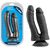 Dildo dubla penetrare VSCNOVELTY, negru, 18.5cm