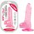 Mini dildo cu scrot VSCNOVELTY Crystal Jellies roz TPE 13.5cm vedere principala