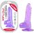 Mini dildo realistic VSCNOVELTY Crystal Jellies violet TPE 13.5cm vedere principala