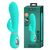 Vibrator iepuras Super Soft Silicone, Prescott, Turcoaz, 7 Vibratii