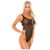 Body Mesh Metalic Fantasy Lingerie Karmas A Bitch Negru - imagine 1