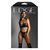 Set Lenjerie Wetlook Fantasy Lingerie Chilot Crotchless Negru