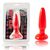 Anal plug conic TPE rosu 15cm 4cm diametru baza ventuza vedere principala