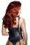 Body Femei Leather Zado - Negru - vedere frontala
