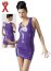 Rochie Latex Violet - detaliu design