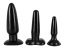Set Butt Plug Sexi Sweets »Liquorice Dip« Negru