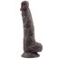 Dildo Chisa Novelties "Fashion Dude" 22 cm - Negru -vedere frontala