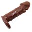 Prelungitor penis cu bile silicon Brave Men Penis Sleeve Flesh, 14 cm - stimuleaza