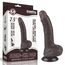 Dildo Dubla Densitate cu strat dublu glisant de 19.5cm, Negru