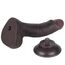 Dildo Dubla Densitate cu strat dublu glisant de 19.5cm, Negru