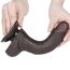 Dildo Dubla Densitate cu strat dublu glisant de 19.5cm, Negru
