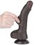 Dildo Dubla Densitate cu strat dublu glisant de 19.5cm, Negru