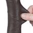 Dildo Dubla Densitate cu strat dublu glisant de 19.5cm, Negru