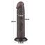 Dildo Dubla Densitate cu ventuza si strat dublu glisant de 20cm, Negru