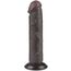 Dildo Dubla Densitate cu ventuza si strat dublu glisant de 20cm, Negru