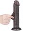 Dildo Dubla Densitate cu ventuza si strat dublu glisant de 20cm, Negru