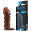 Prelungitor penis cu bile silicon Brave Men Penis Sleeve Flesh, 14 cm