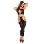 Set Lenjerie Pink Lipstick Road Trip 2 Piese cu Hotpant, negru, S-L