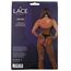 Body cu cupe deschise, fara bretele, din plasa, Lace by LJ, negru, S-L - ambalaj spate