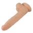 Dildo Realist Lovetoy Real Extreme Natural 23.5cm - vedere unghi baza ventuza
