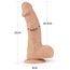 Dildo Real Extreme XL, Lovetoy, 23cm ultra realistic