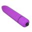 Loving Joy Vibrator Glont Mov - vedere unghi cu butonul de control la baza