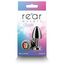 Plug Anal NS Novelties Rear Assets Petite Negru, cutia originala alaturi de produs