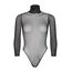 Bodysuit Maneci Lungi Fishnet Negru Leg Avenue, produs pe fundal alb