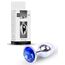 Plug Jewellery Silver, cristal albastru inchis - cutie B-Series alaturi de plugul anal bijuterie
