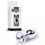 Plug Jewellery Silver, cristal transparent - cutie B-Series alaturi de plugul anal bijuterie