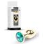 Plug Jewellery Gold, cristal verde - cutie B-Series alaturi de plugul anal bijuterie