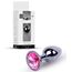 Plug Jewellery Dark Silver, cristal roz - cutie B-Series alaturi de plugul anal bijuterie