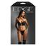 Set Lenjerie Fantasy Lingerie Wetlook Longline Negru - cutie produs Edge