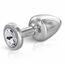 Angel Plug Anal Argent Bijou Clear XS - Hidden Eden 5,9 cm