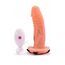 Vibrating Unisex Hollow Strap On - dildo cu telecomanda cu fir