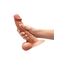 Dildo realistic b-Vibe Slipskin Curvy 8 inch natural, vedere laterala