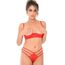 Chilot Tanga cu Dantela si Bretele Daring Intimates, Rosu, M/L, vedere suplimentara 6